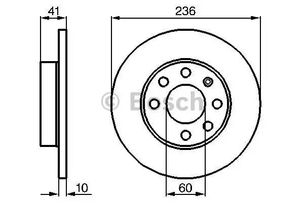 Гальмо дискове переднє 0986478080 BOSCH