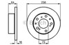 Гальмо дискове переднє 0986478200 BOSCH