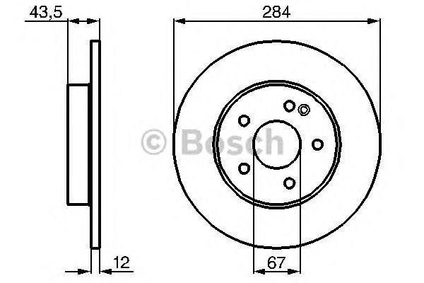 Ротор гальмівний 0986478262 BOSCH
