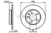 Диск гальмівний задній 0986478481 BOSCH