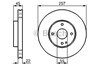 Диск гальмівний передній 0986478638 BOSCH