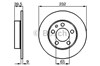 Диск гальмівний задній 0986478868 BOSCH