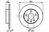 Диск гальмівний задній 0986478884 BOSCH