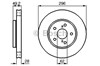 Гальмо дискове переднє 0986478968 BOSCH