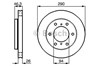 Гальмо дискове переднє 0986478990 BOSCH