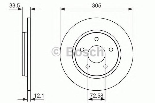 Дискові гальма 0986479050 BOSCH