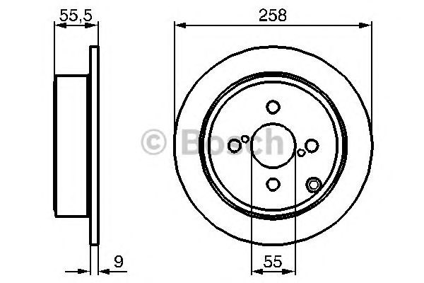 Задні дискові гальма 0986479086 BOSCH