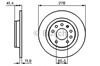 Диск гальмівний задній 0986479106 BOSCH