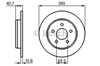 Диск гальмівний задній 0986479169 BOSCH