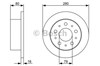 Диск гальмівний задній 0986479316 BOSCH