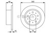 Диск гальмівний задній 0986479317 BOSCH