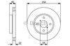 Диск гальмівний передній 0986479363 BOSCH