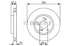 Гальмо дискове переднє 0986479365 BOSCH