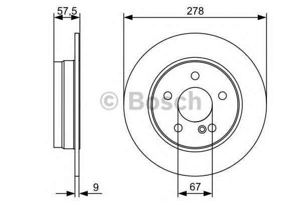 Дискові гальма 0986479409 BOSCH