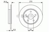 Диск гальмівний задній 0986479519 BOSCH