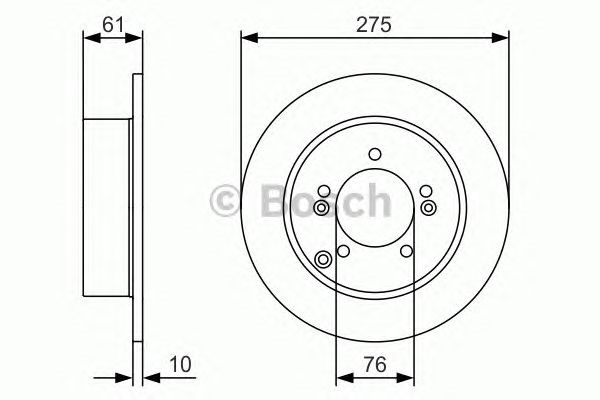 Задні дискові гальма 0986479525 BOSCH