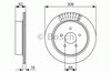 Диск гальмівний задній 0986479606 BOSCH