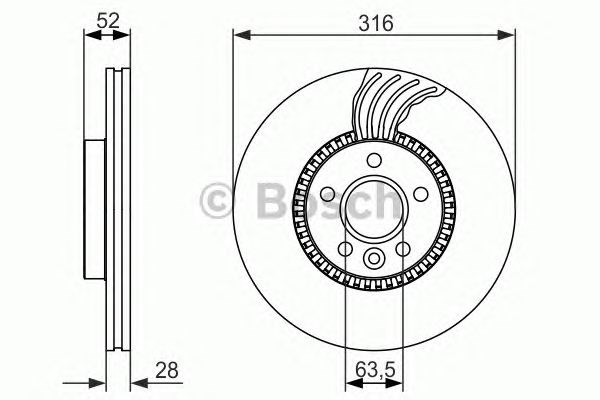 Ротор гальмівний 0986479620 BOSCH