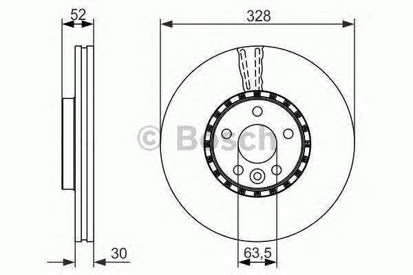 Гальмо дискове переднє 0986479621 BOSCH