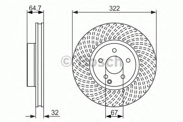 Ротор гальмівний 0986479652 BOSCH
