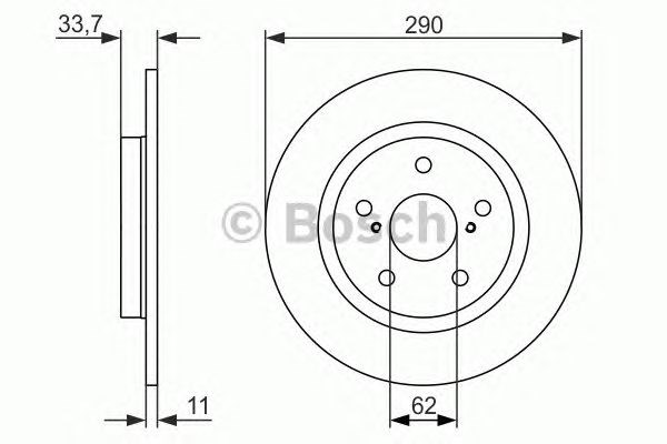 Задні дискові гальма 0986479656 BOSCH