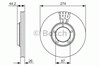 Гальмо дискове переднє 0986479696 BOSCH