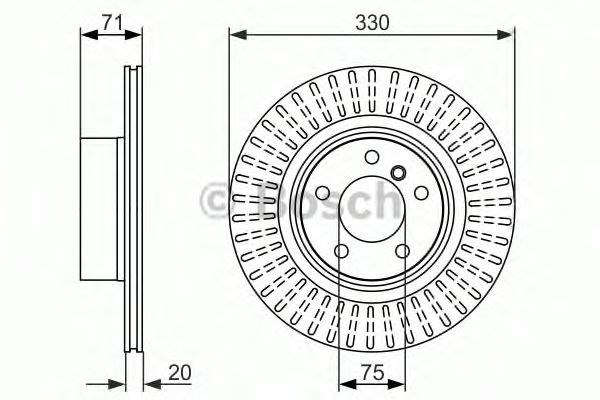Дискові гальма 0986479727 BOSCH