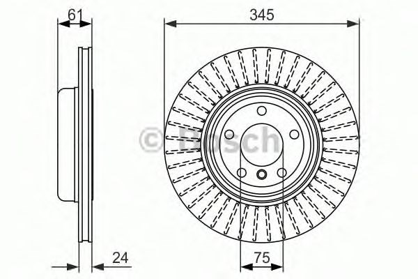 Дискові гальма 0986479729 BOSCH