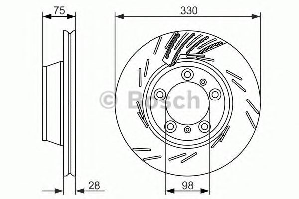 Задні дискові гальма 0986479733 BOSCH