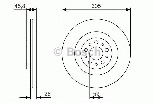 Ротор гальмівний 0986479736 BOSCH