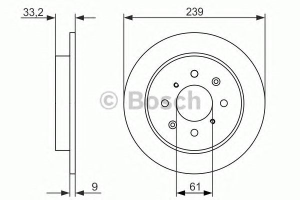 Дискові гальма 0986479739 BOSCH