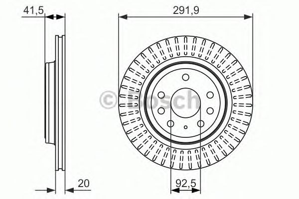 Дискові гальма 0986479950 BOSCH