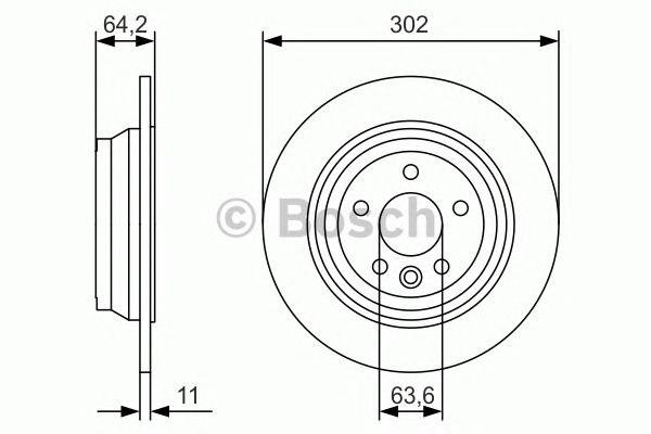 Дискові гальма 0986479B19 BOSCH
