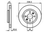 Диск переднього гальма 0986479B21 BOSCH