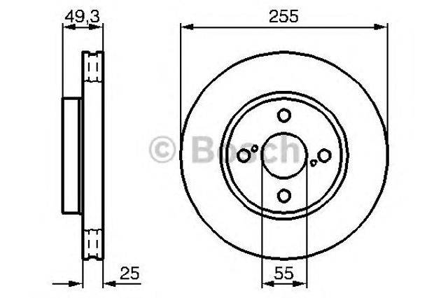 Ротор гальмівний 0986479B70 BOSCH