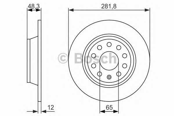 Задні дискові гальма 0986479B93 BOSCH