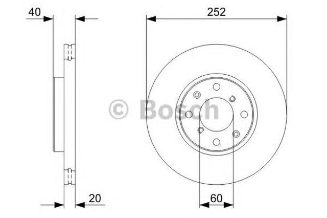 Ротор гальмівний 0986479B98 BOSCH