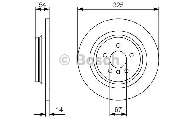 Диск гальмівний задній 0986479D10 BOSCH