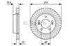 Диск переднього гальма 0986479D32 BOSCH