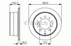 Диск гальмівний задній 0986479R15 BOSCH