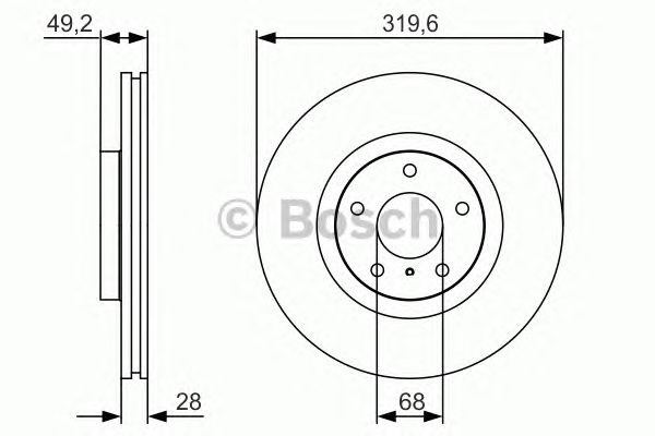 Ротор гальмівний 0986479R22 BOSCH