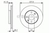 Гальмо дискове переднє 0986479R66 BOSCH