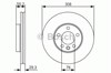 Диск гальмівний передній 0986479R84 BOSCH