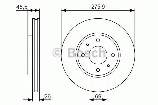 Ротор гальмівний 0986479R94 BOSCH