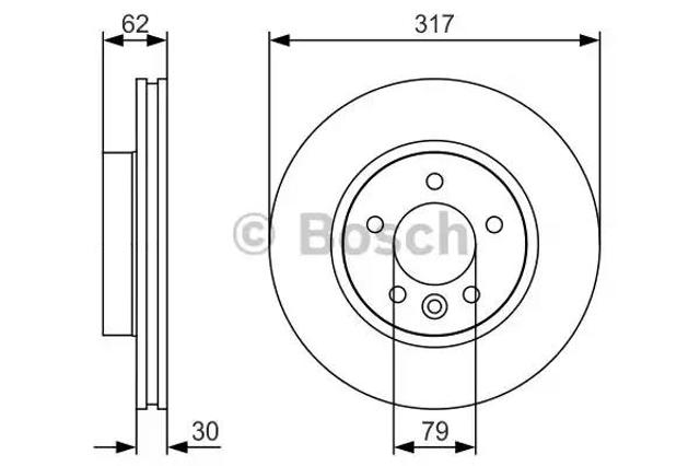 Ротор гальмівний 0986479S25 BOSCH