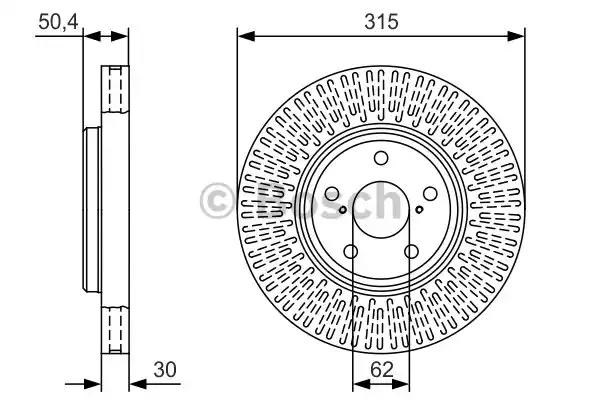 Ротор гальмівний 0986479T40 BOSCH