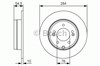 Диск гальмівний задній 0986479T49 BOSCH