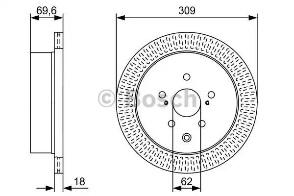 Дискові гальма 0986479T57 BOSCH