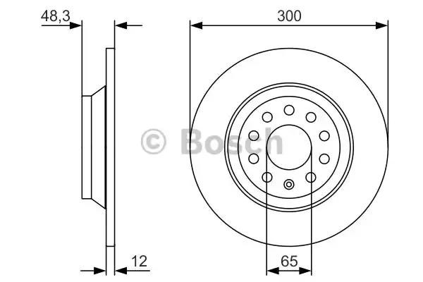 Дискові гальма 0986479V01 BOSCH