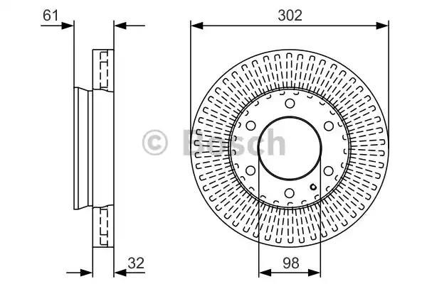 Ротор гальмівний 0986479V32 BOSCH